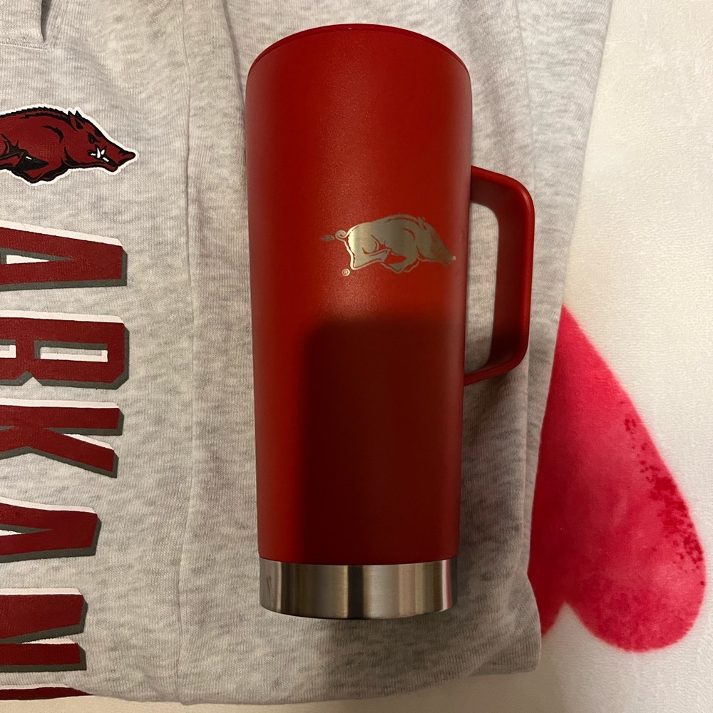 Arkansas sweatpants and coffee mug